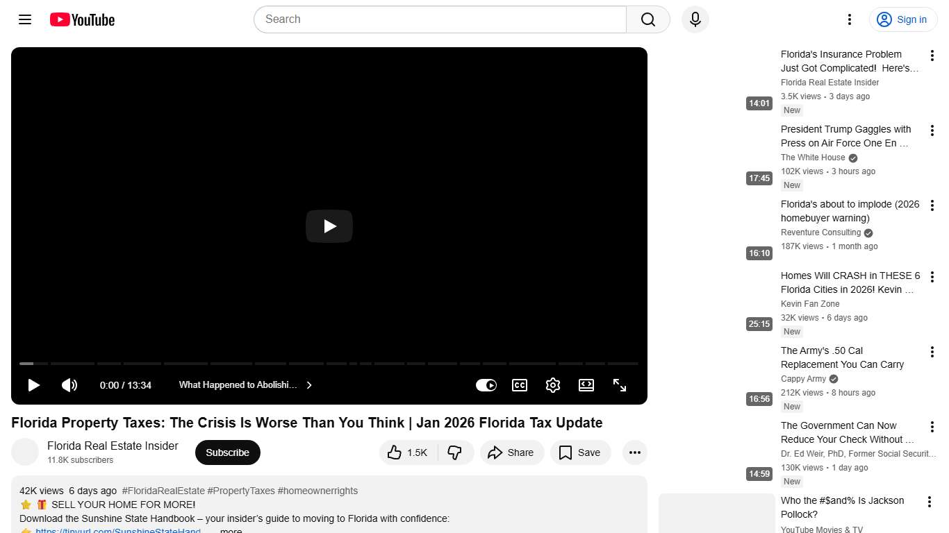 Florida Property Taxes: The Crisis Is Worse Than You Think Jan 2026 Florida Tax Update - YouTube