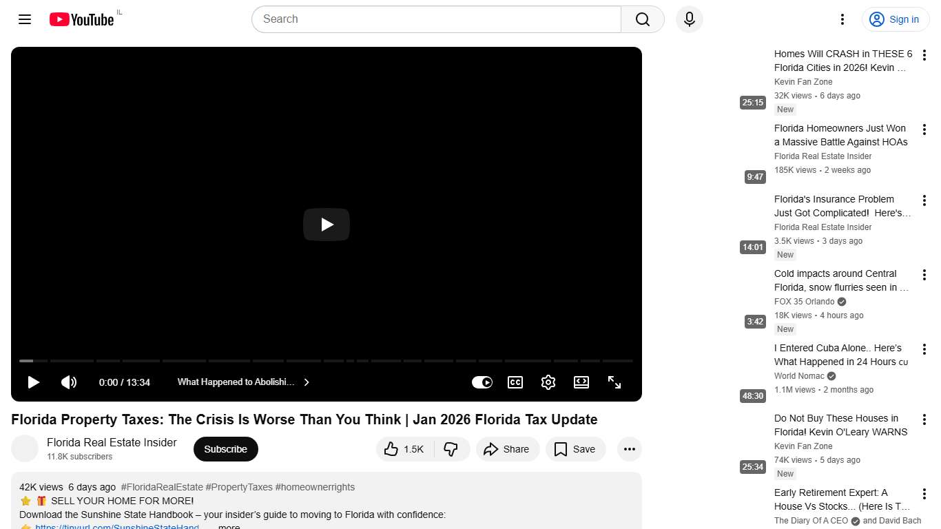 Florida Property Taxes: The Crisis Is Worse Than You Think Jan 2026 Florida Tax Update - YouTube